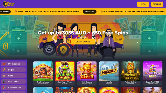 Schermata autentica della piattaforma RollingSlot Casino